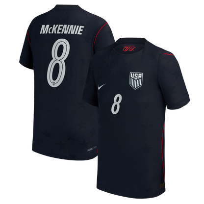 Weston McKennie USMNT Youth 2026 Away Match Jersey - Blue