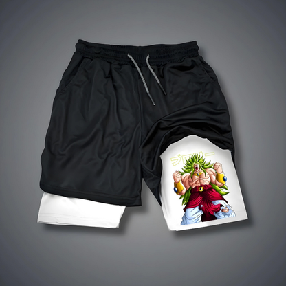 Casual   Anime Printed Sports Shorts