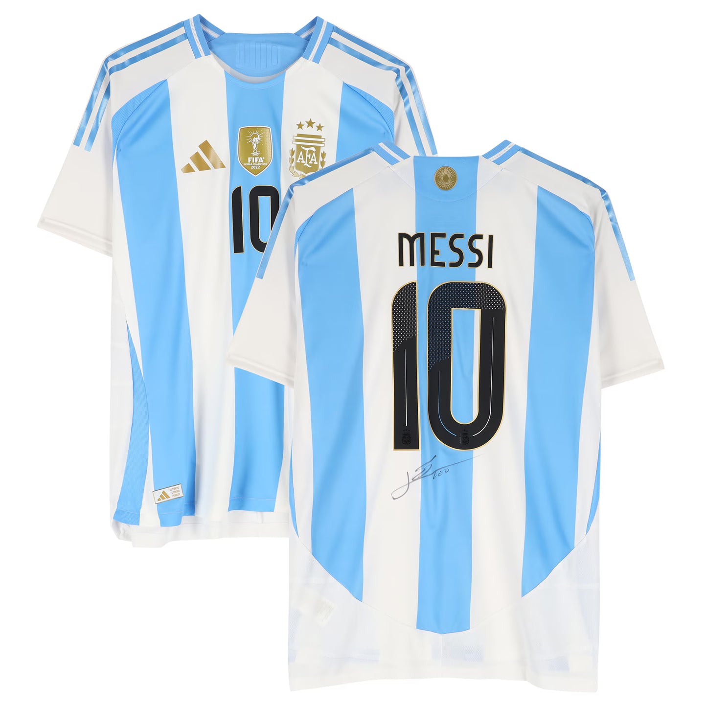 Lionel Messi Argentina National Team Autographed Fanatics Authentic 2024 Authentic Jersey