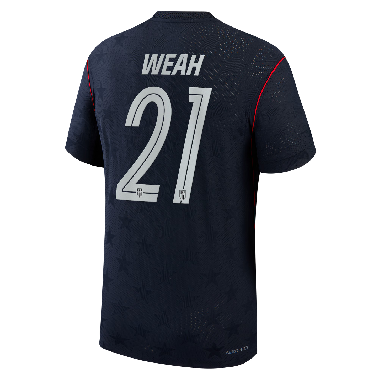 Timothy Weah USMNT 2026 Away Match Jersey - Blue