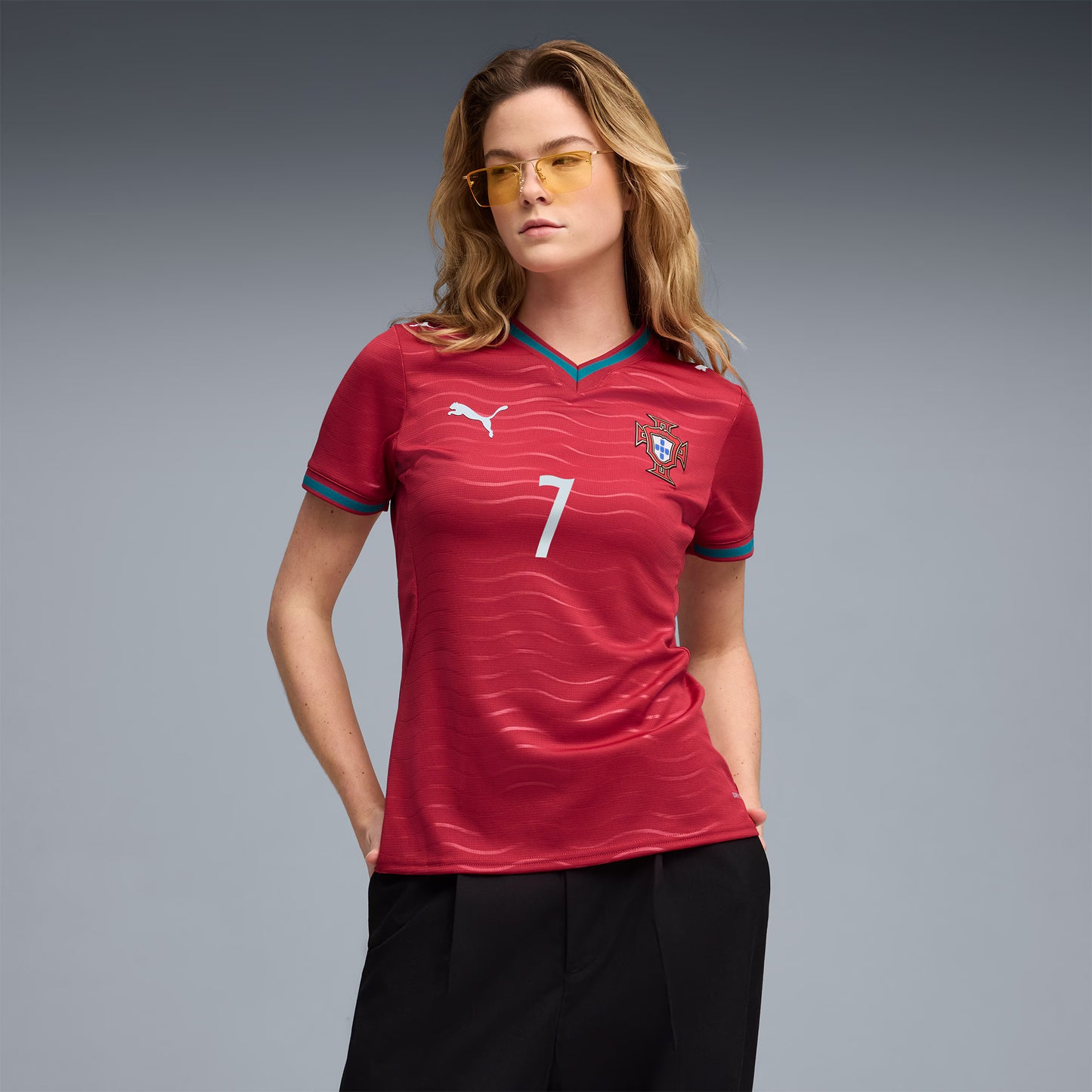 Cristiano Ronaldo Portugal National Team Women's 2026 Home Replica Jersey - Red