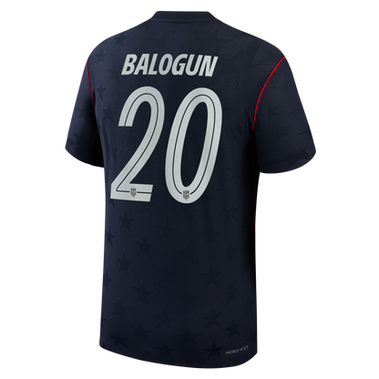 Folarin Balogun USMNT 2026 Away Match Jersey - Blue