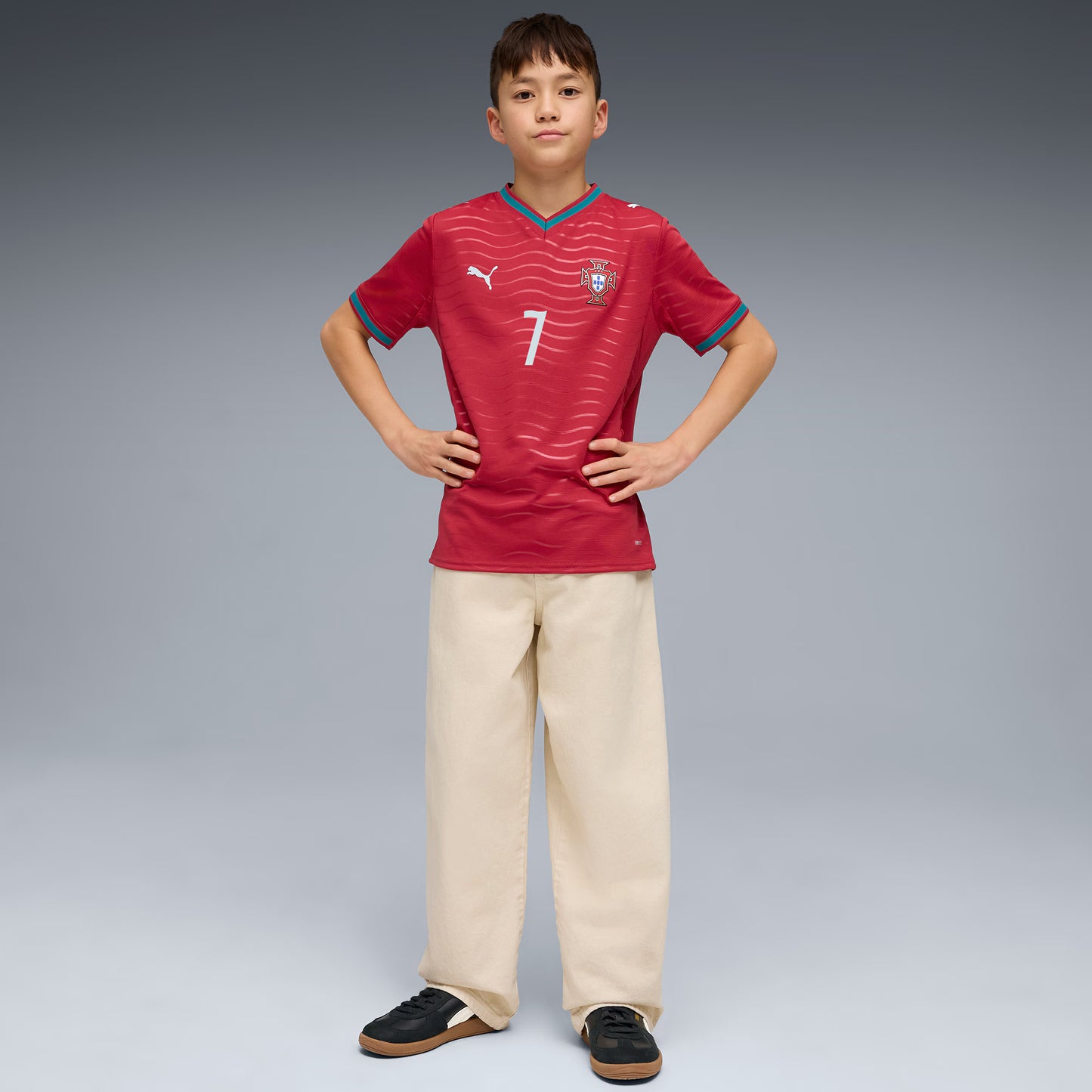 Cristiano Ronaldo Portugal National Team Youth 2026 Home Replica Jersey - Red