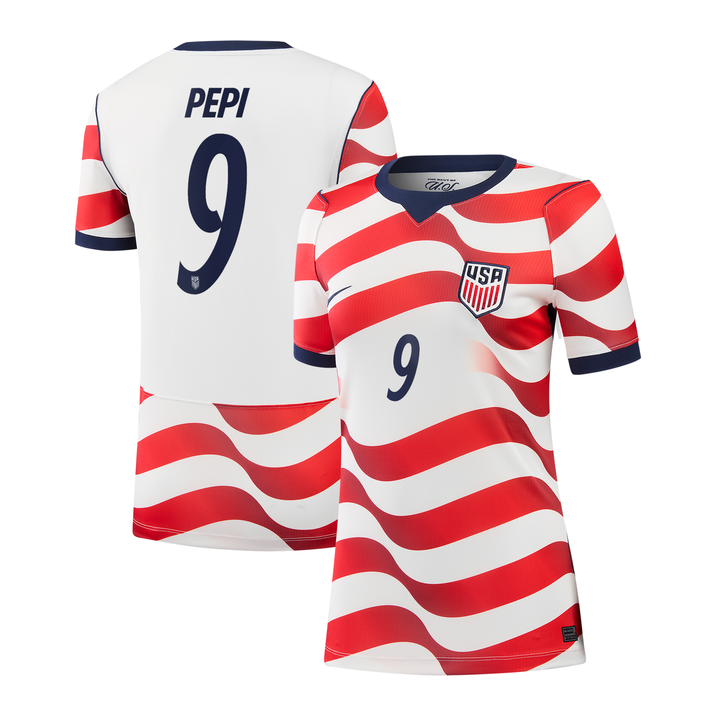 Ricardo Pepi USMNT Women's 2026 Home Stadium Replica Jersey - White