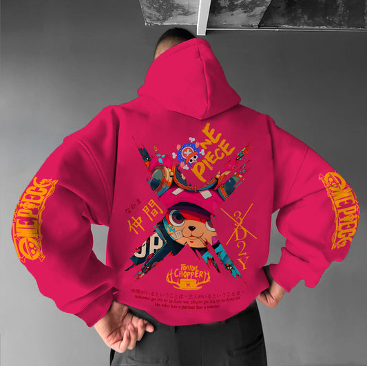Unisex Anime Graphic Streetwear Vintage Hoodie