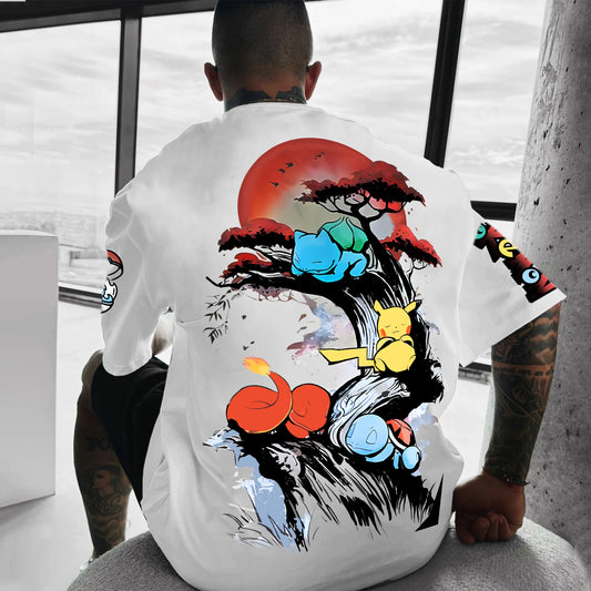 Pokémon Unisex Anime Inspired Vintage T-Shirt