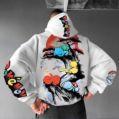 Pokémon Unisex Anime Graphic Streetwear Vintage Hoodie