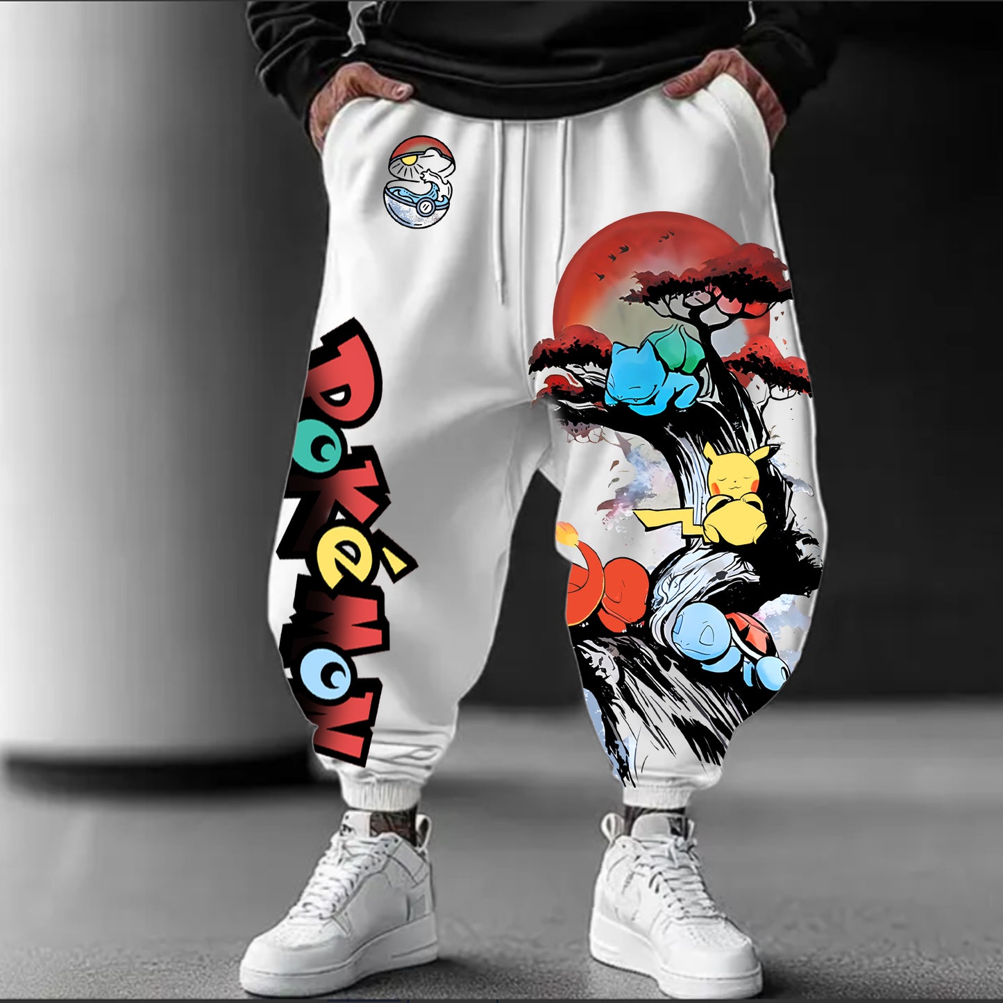 Pokémon Unisex Casual Anime Streetwear Pants