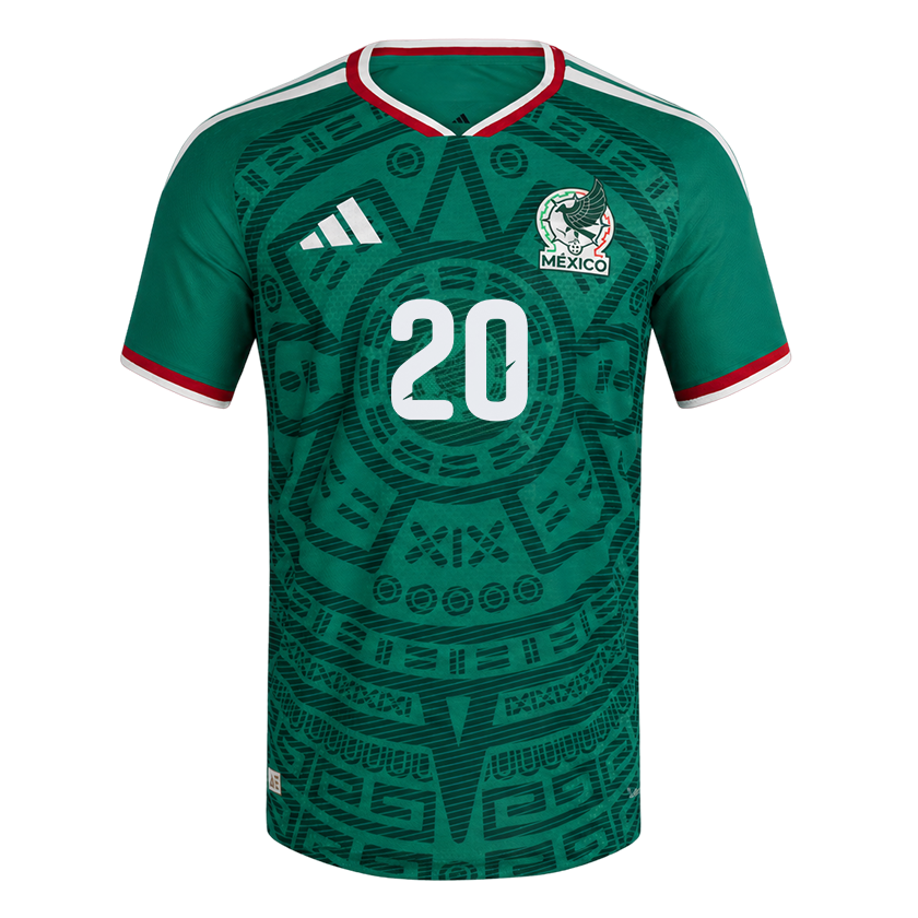 Mateo Chávez Mexico National Team 2026  Home On-Field Jersey - Green