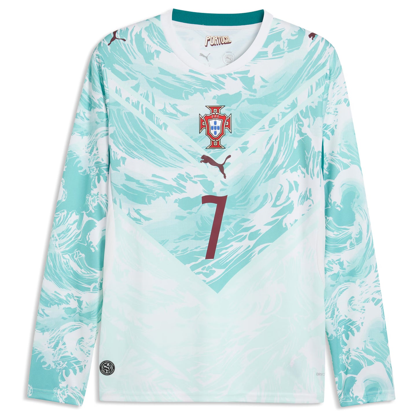 Cristiano Ronaldo Portugal National Team 2026 Away Replica Long Sleeve Jersey - White