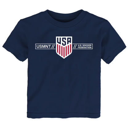 Christian Pulisic USMNT Outerstuff Toddler Flag Name & Number T-Shirt - Navy