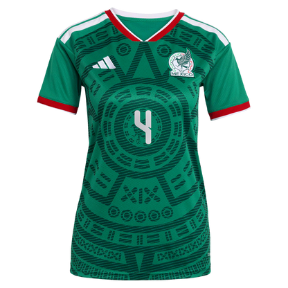 Edson Álvarez Mexico National Team Women's 2026 Home Replica Jersey- Green