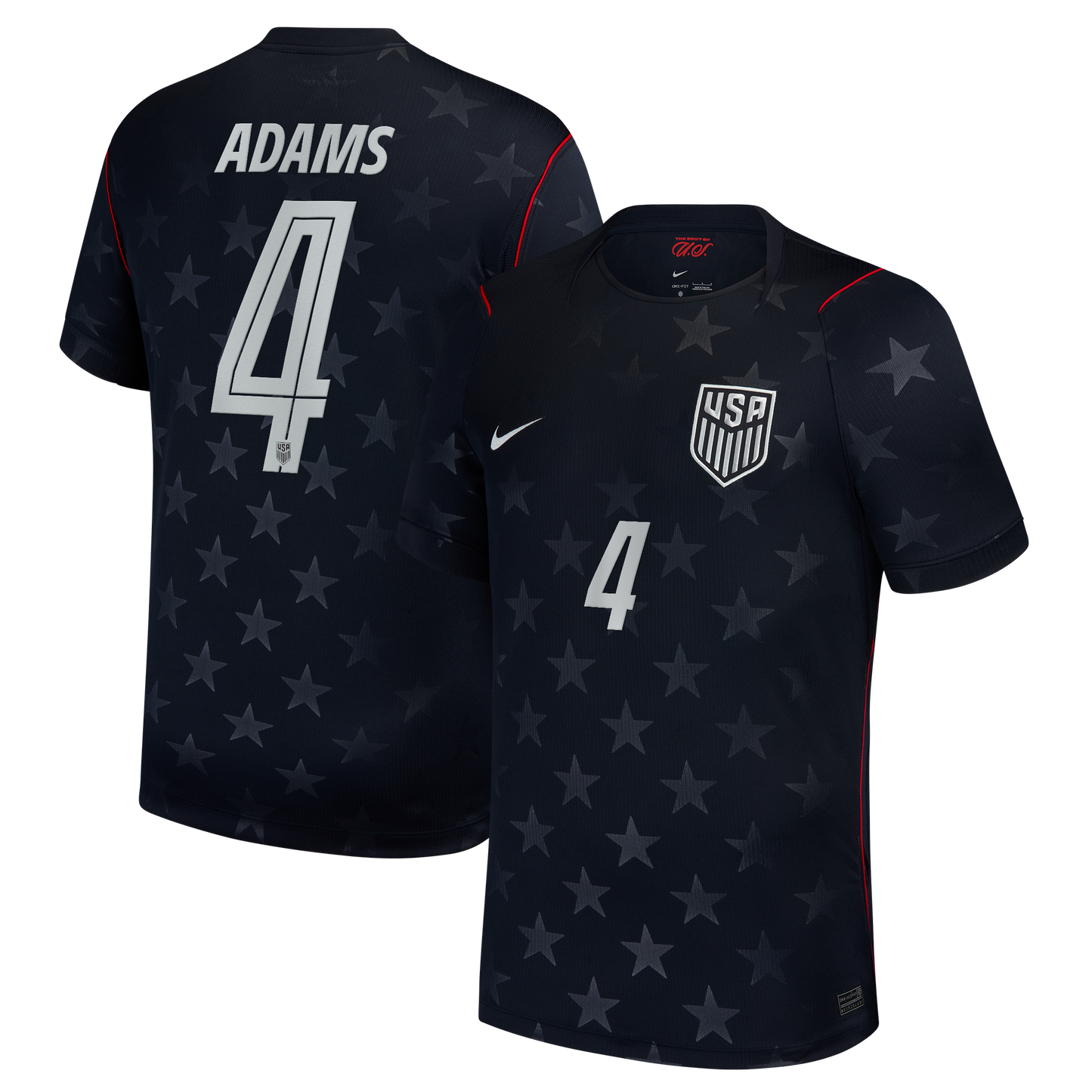 Tyler Adams USMNT 2026 Away Stadium Replica Jersey - Blue