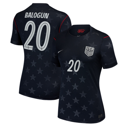 Folarin Balogun USMNT Women's 2026 Away Stadium Replica Jersey - Blue