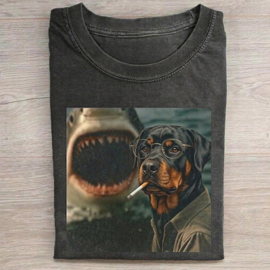 Funny Rottweiler Graphic T-shirt