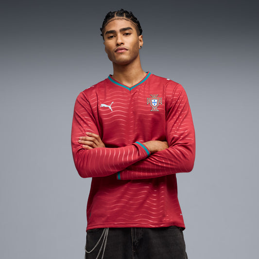 Portugal National Team 2026 Home Replica Long Sleeve Jersey - Red