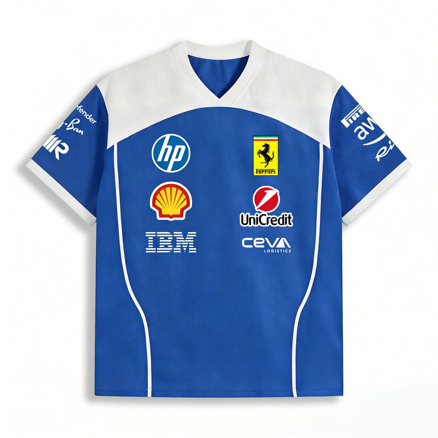 Charles Leclerc 16 Ferrari F1 Monza Limited Edition Blue Mesh Jersey