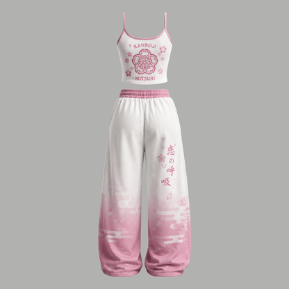 Demon Slayer Top & Elasticated Trousers Two-Piece Set