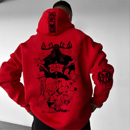 Unisex Anime Graphic Streetwear Vintage Hoodie