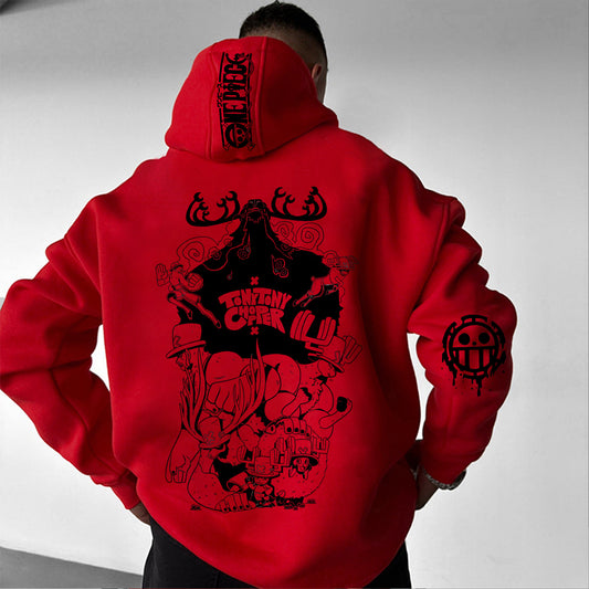 Unisex Anime Graphic Streetwear Vintage Hoodie
