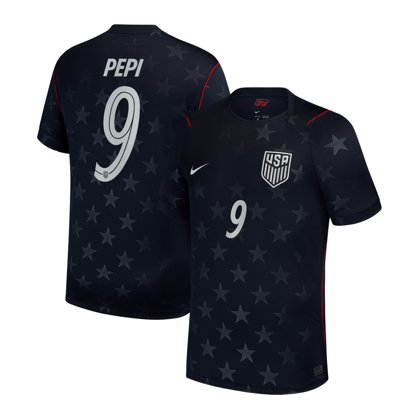 Ricardo Pepi USMNT 2026/27 Away Stadium Replica Jersey - Blue