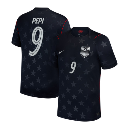 Ricardo Pepi USMNT 2026/27 Away Stadium Replica Jersey - Blue
