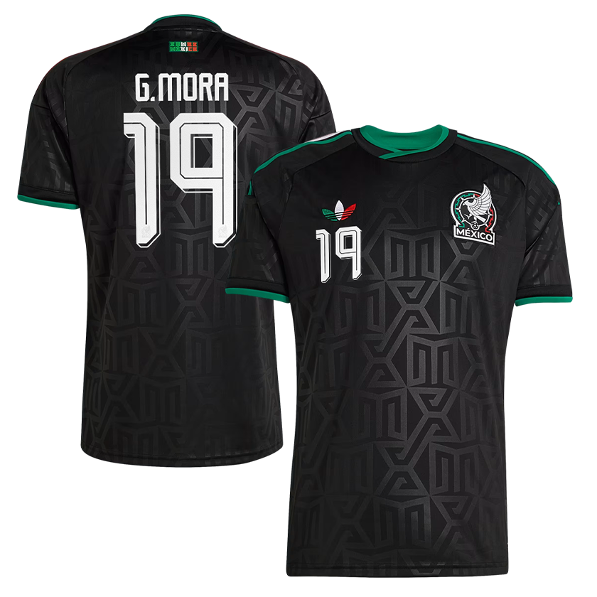 Gilberto Mora Mexico National Team 2026  Away On-Field Jersey - Black