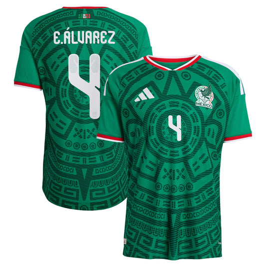 Edson Álvarez Mexico National Team 2026  Home On-Field Jersey - Green