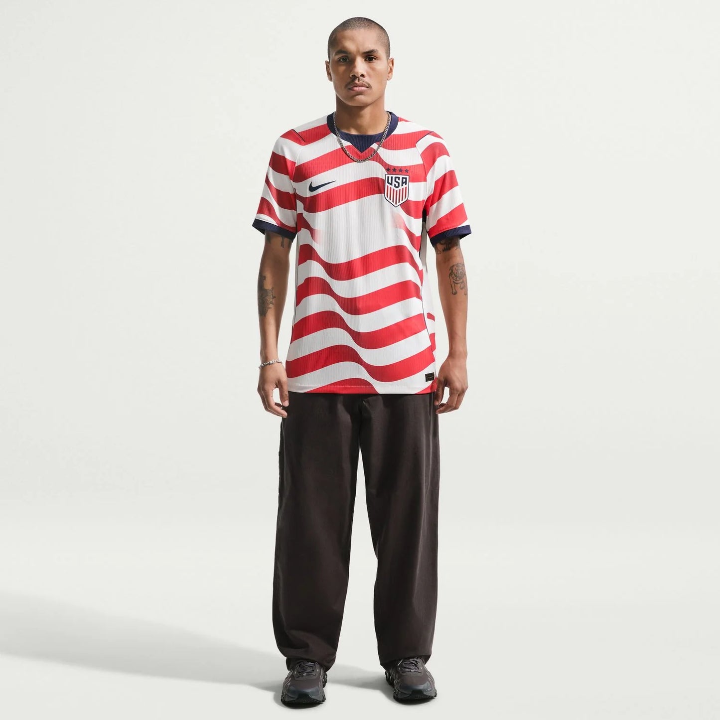 Men's USWNT 2026 Home Open Match Jersey - Stripes