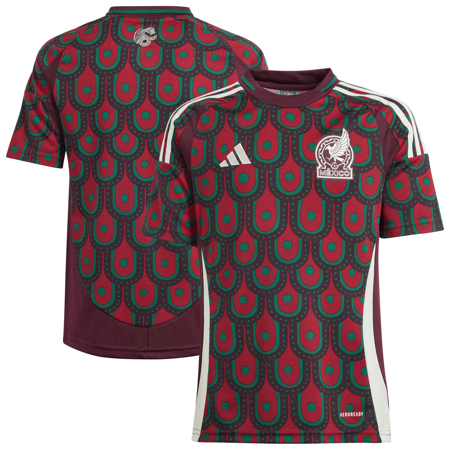 Mexico National Team Youth 2024 Home Replica Jersey - Burgundy
