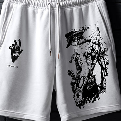 Stylish Graphic Print Shorts For Men