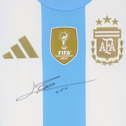 Lionel Messi Argentina National Team Autographed Fanatics Authentic Argentina 2024-25 Home Jersey - Front Signed