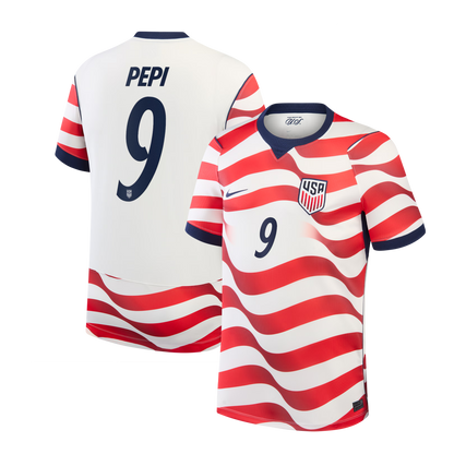 Ricardo Pepi USMNT 2026 Home Stadium Replica Jersey - White