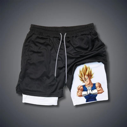 Sports Fitness   Anime Print Shorts