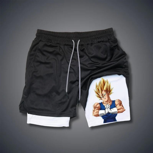 Sports Fitness   Anime Print Shorts