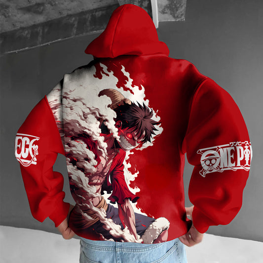 Unisex Anime Graphic Streetwear Vintage Hoodie
