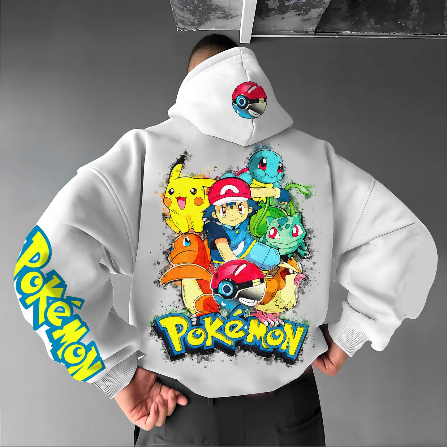 Pokémon Unisex Anime Graphic Streetwear Vintage Hoodie