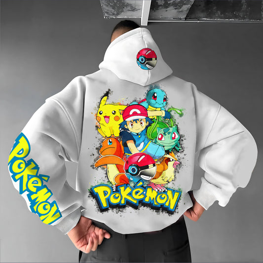 Pokémon Unisex Anime Graphic Streetwear Vintage Hoodie