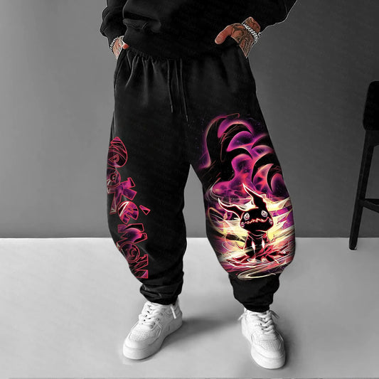 Pokémon Unisex Casual Anime Streetwear Pants