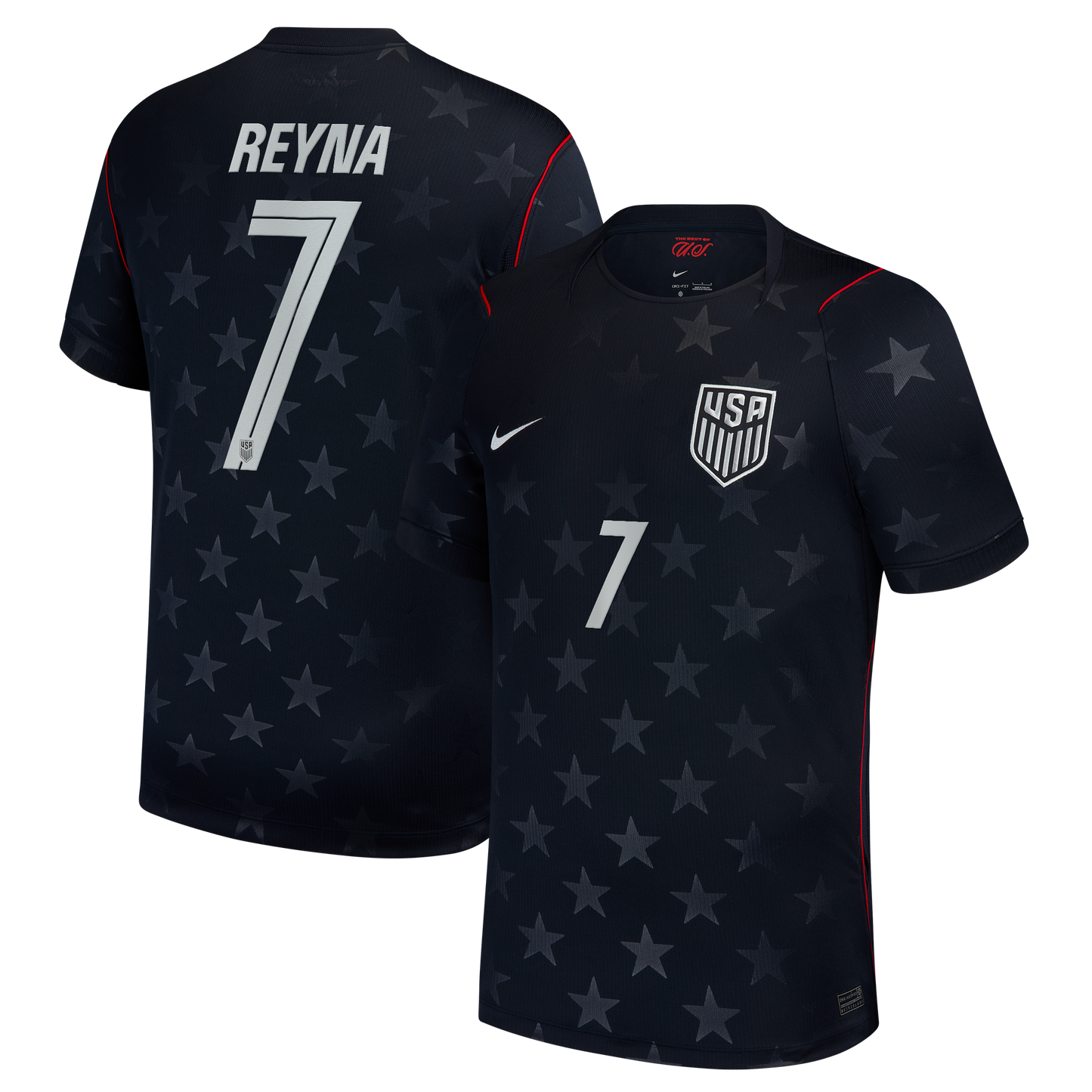 Giovanni Reyna USMNT 2026 Away Stadium Replica Jersey - Blue