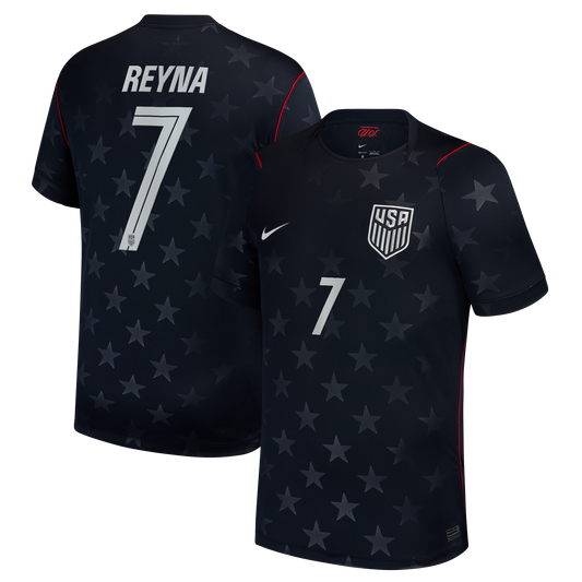 Giovanni Reyna USMNT 2026 Away Stadium Replica Jersey - Blue