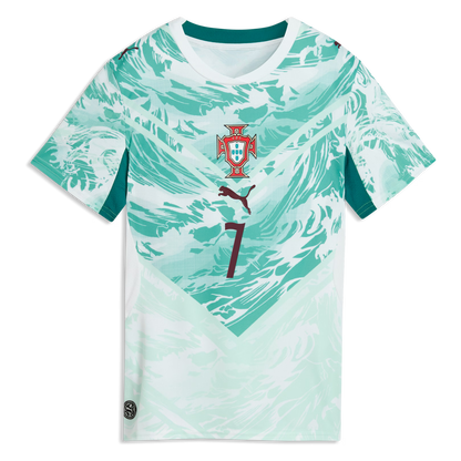 Cristiano Ronaldo Portugal National Team Women's 2026 Away Replica Jersey - Green