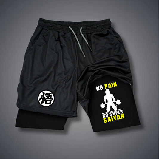 Casual   Anime Printed Gym Shorts