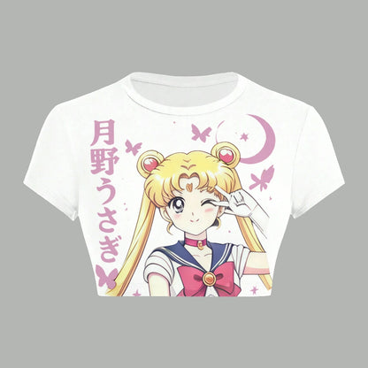 Sailor Moon Women T-Shirt  & Elasticated Trousers Two-Piece Set