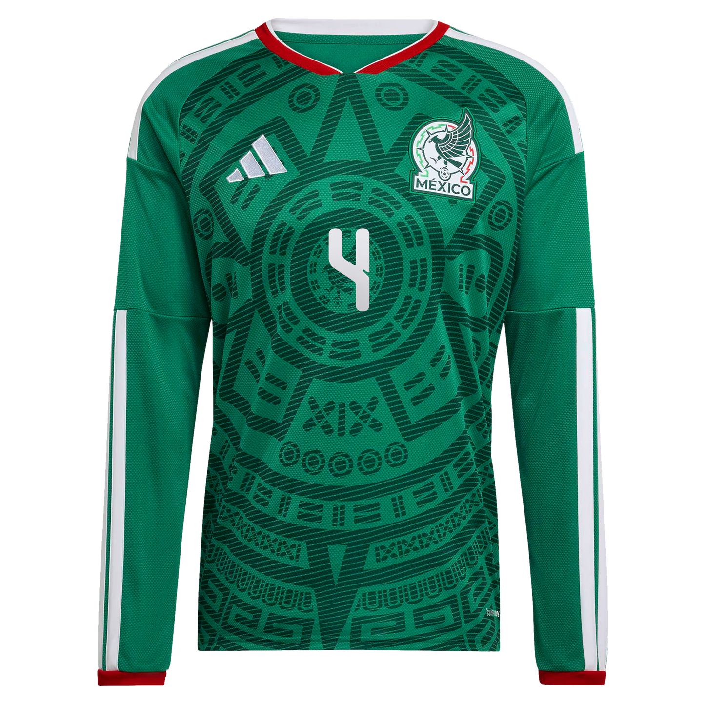 Edson Álvarez Mexico National Team 2026  Home Replica Long Sleeve Jersey - Green