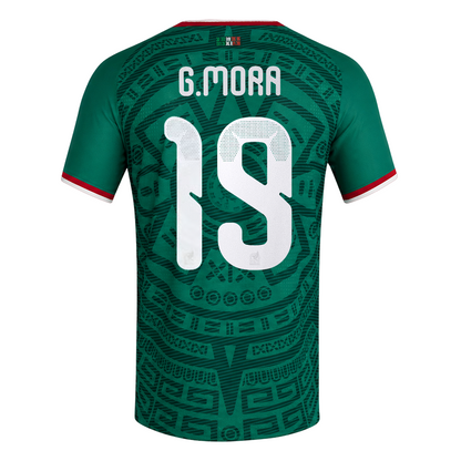 Gilberto Mora Mexico National Team 2026  Home Replica Long Sleeve Jersey - Green