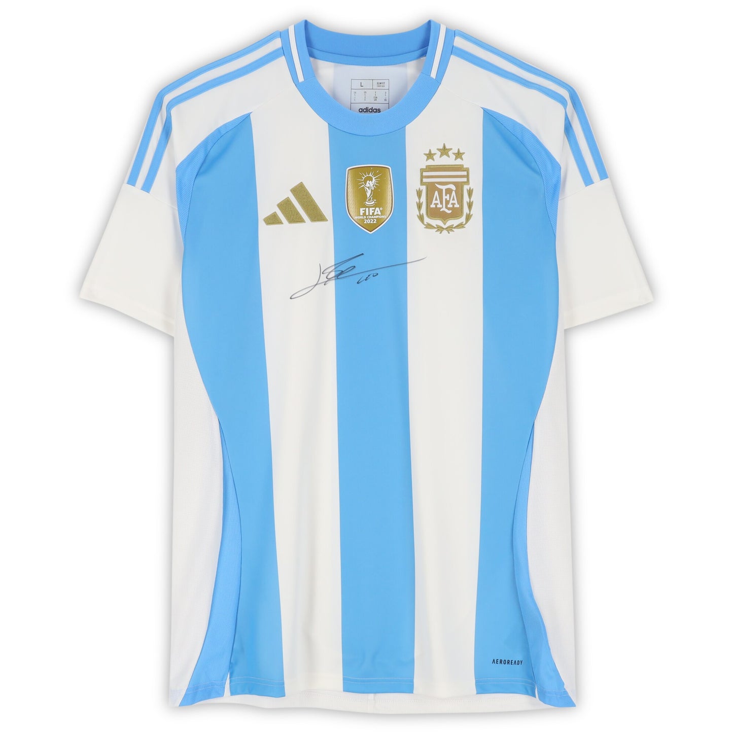 Lionel Messi Argentina National Team Autographed Fanatics Authentic Argentina 2024-25 Home Jersey - Front Signed