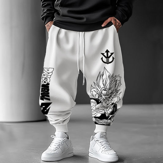 Unisex Anime Printed Casual Loose Harem Pants