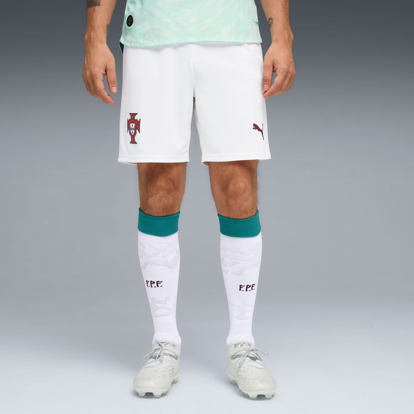 Portugal National Team Replica Shorts - Turquoise