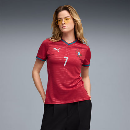 Cristiano Ronaldo Portugal National Team Women's 2026 Home Replica Jersey - Red